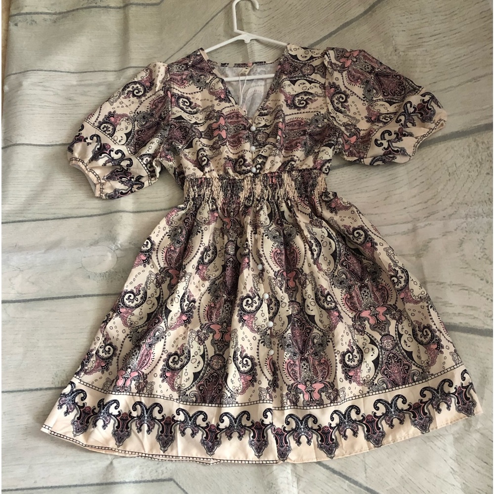 Paisley Baby Doll Dress.